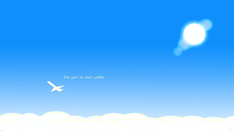 Airplane flying over clouds