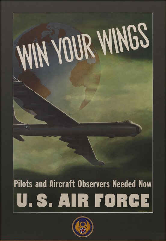 Airplane Flying over Globe — Green