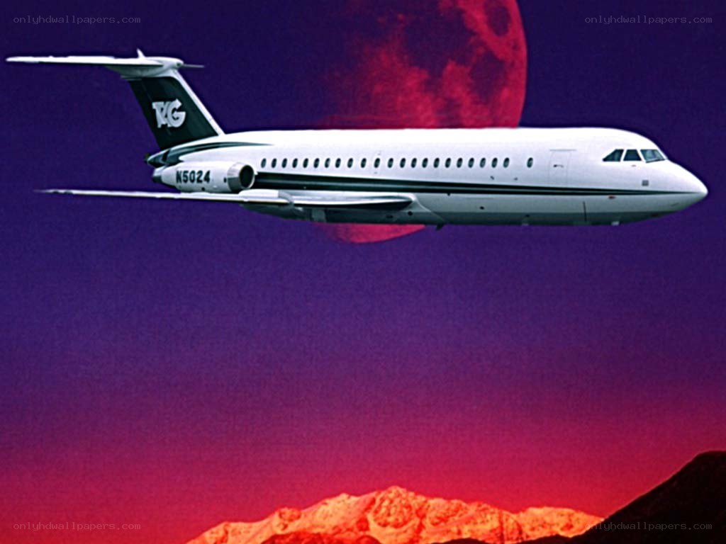 Airplane flying over mountains
