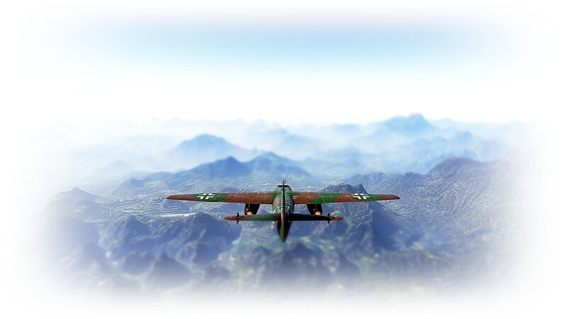 Airplane Flying over Mountains — Green, Serene, Digital Art