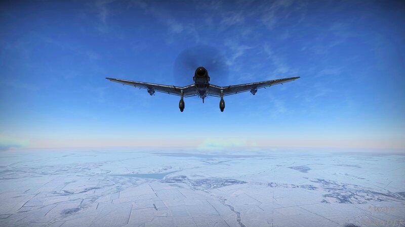 Airplane Flying over Snow