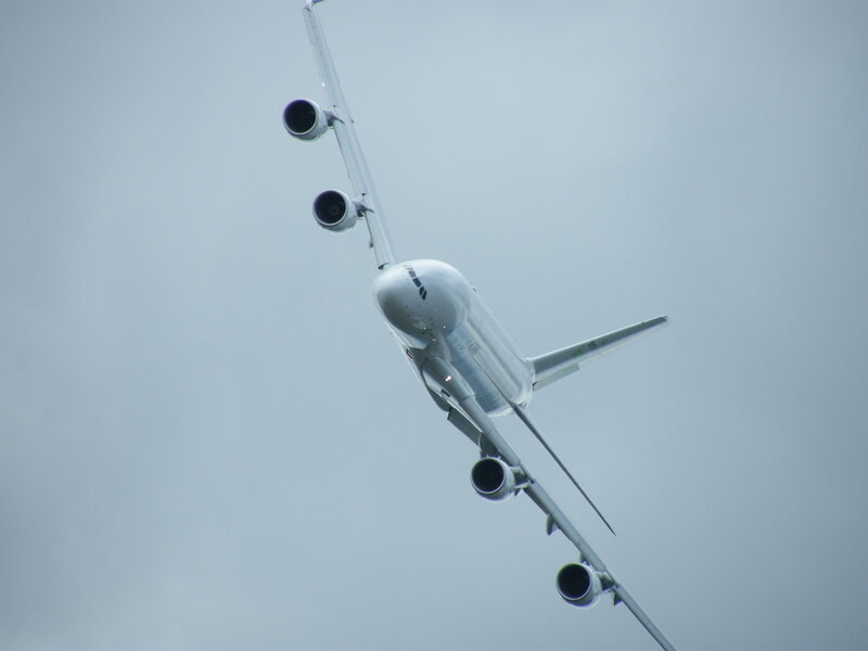 airplane flying overhead