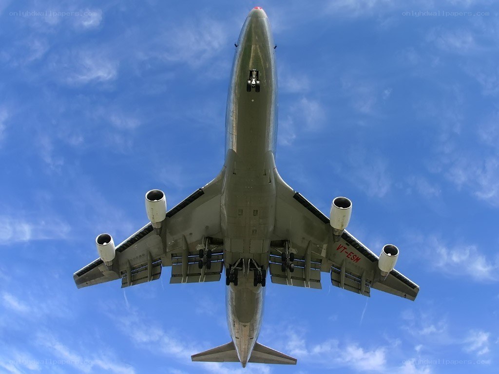 airplane flying overhead