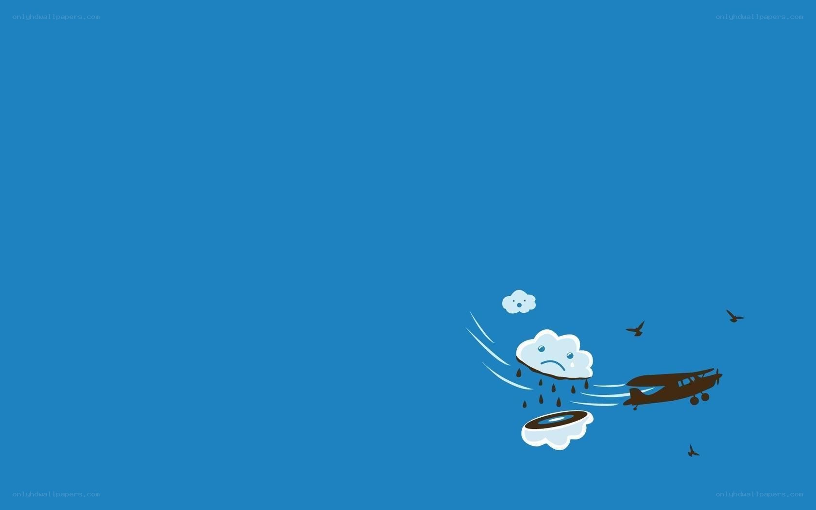 airplane flying through clouds