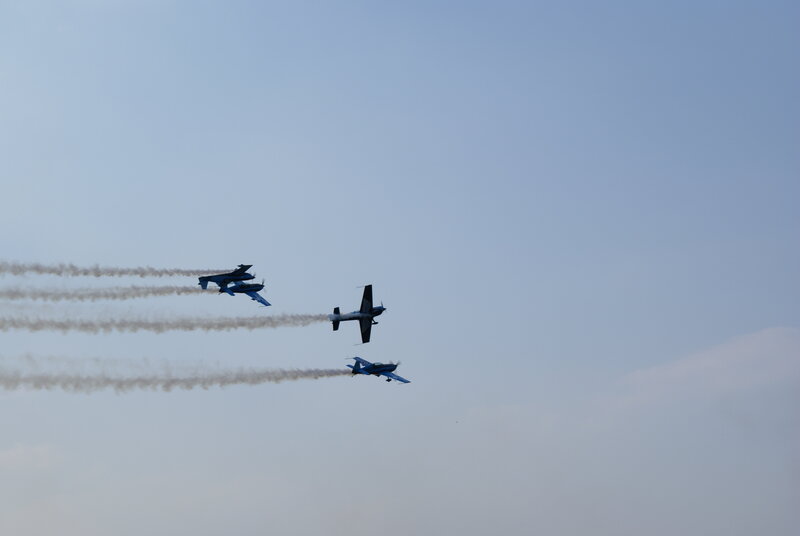 Airplane formation flight display