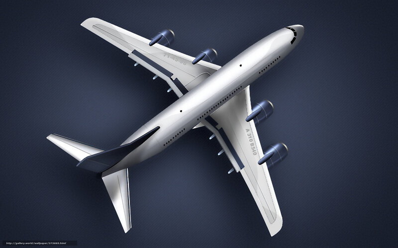airplane from above view