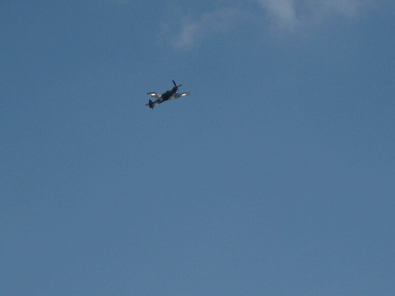 Airplane in Blue Sky — Serene, Afternoon, Photograph, Cloud