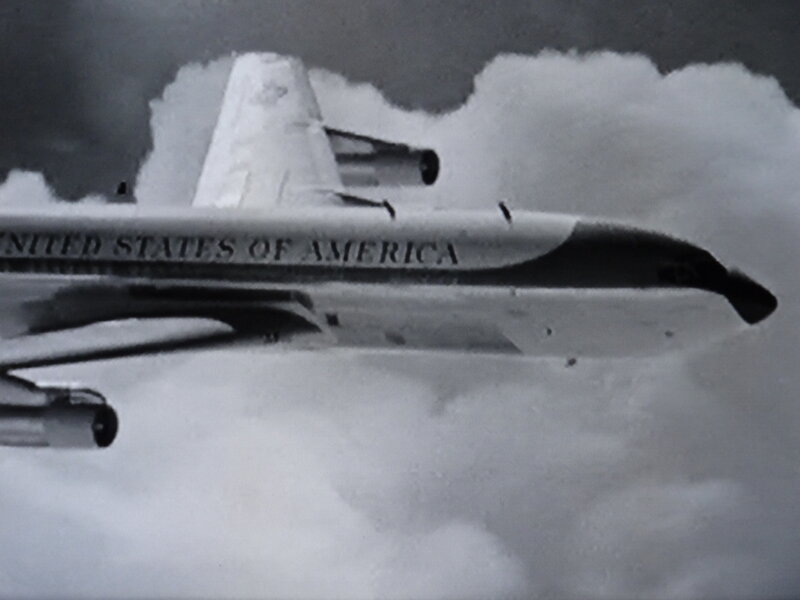 Airplane in Clouds — Black