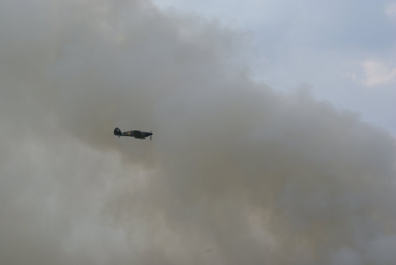 Airplane in Cloudy Sky — Overcast