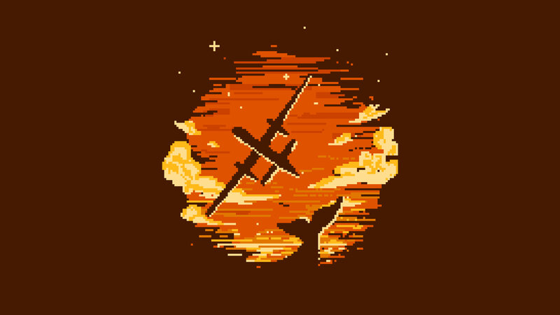 Airplane in Explosion — Brown