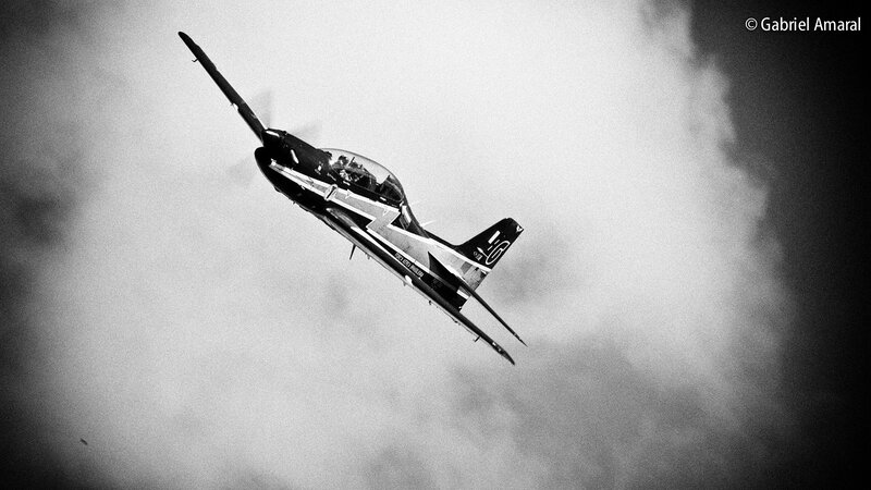 Airplane in Flight — Black, Dramatic, Photograph, Clouds, Sky