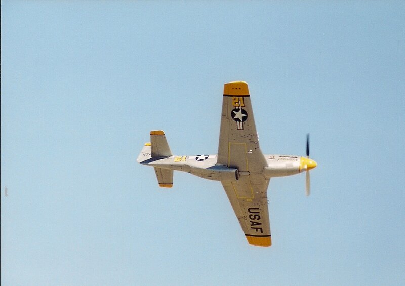 Airplane in Flight — Blue, Calm, Afternoon, Photograph