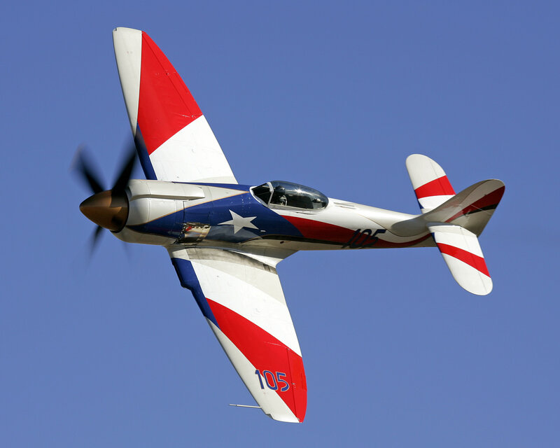 Airplane in Flight — Blue, Dynamic, Afternoon, Photograph, Propeller, Cockpit