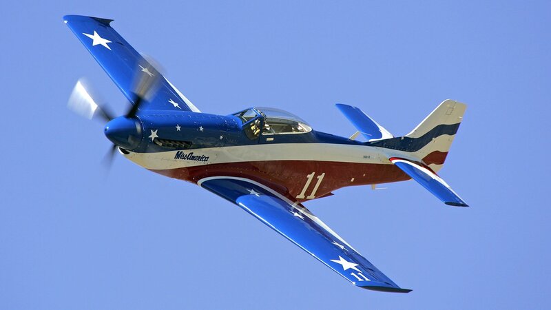 Airplane in Flight — Blue, Dynamic, Afternoon, Photograph, Propeller, Stars