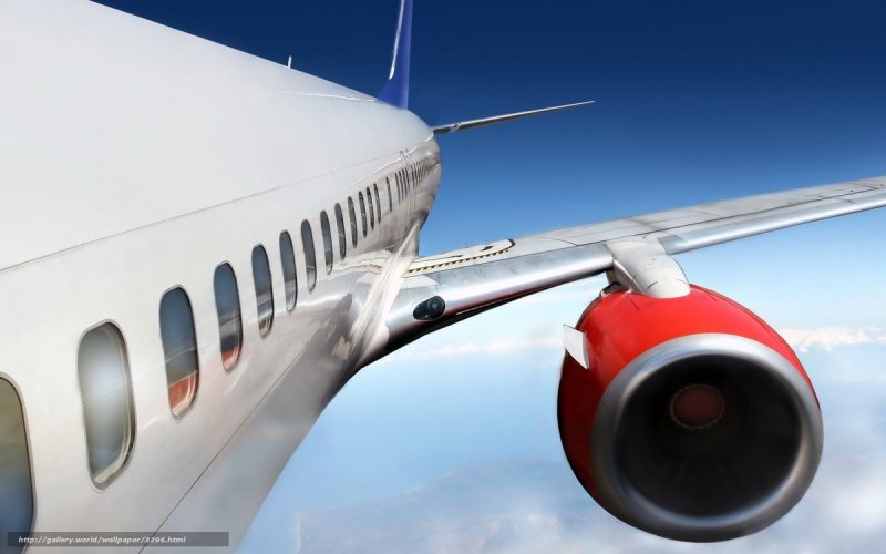 Airplane in flight