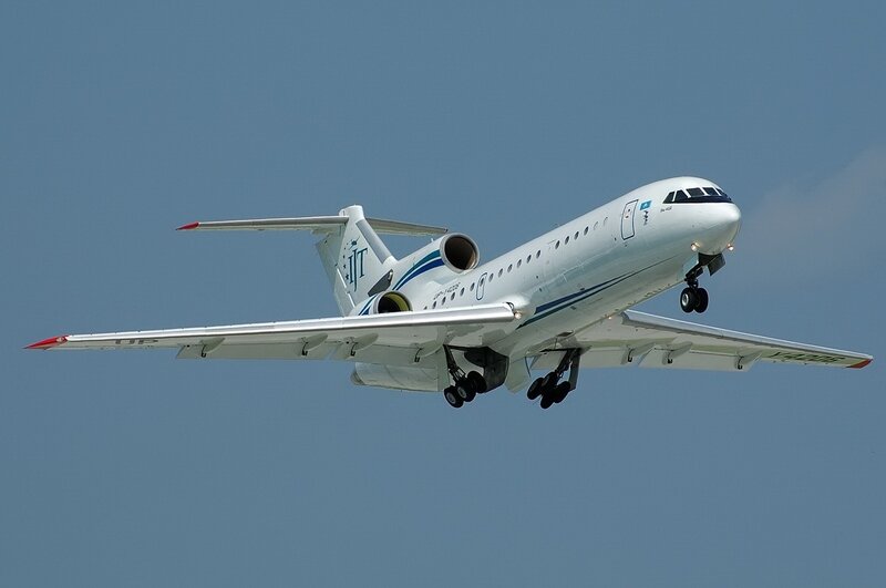 Airplane in Flight — White, Calm