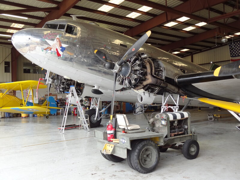 Airplane in Hangar — Silver