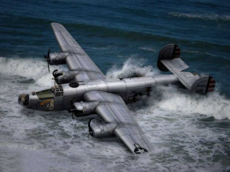 Airplane in Ocean