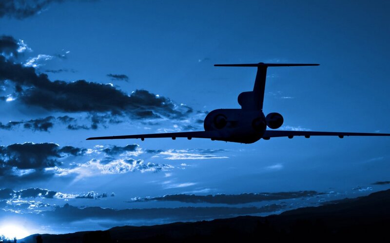 Airplane in Silhouette