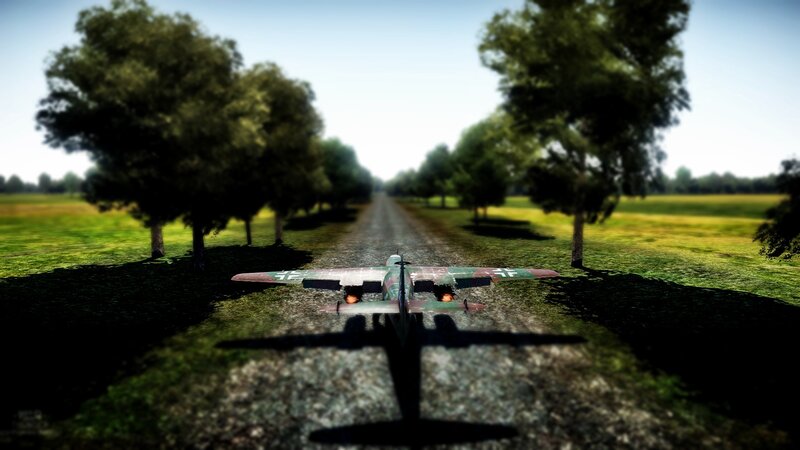 Airplane on a Dirt Road
