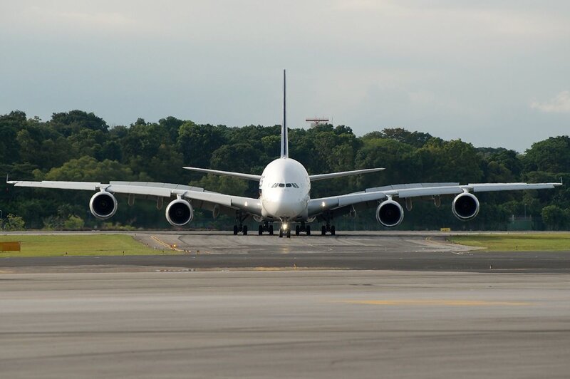 Airplane on a runway