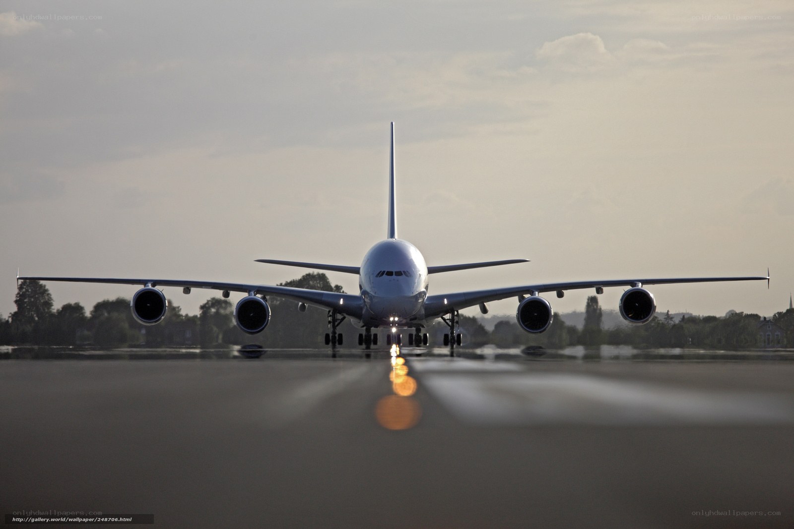 Airplane on a runway
