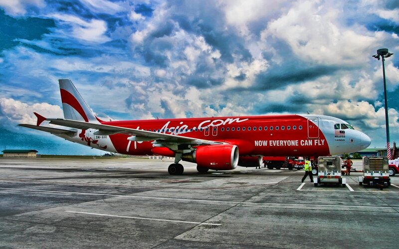 Airplane on airport tarmac