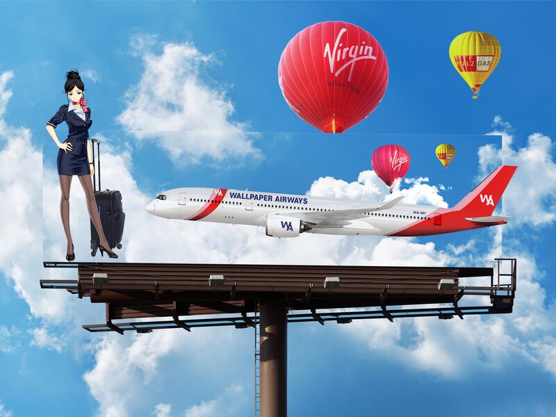 Airplane on Billboard