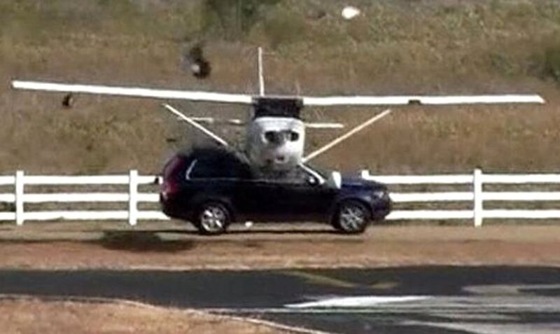 Airplane on Car
