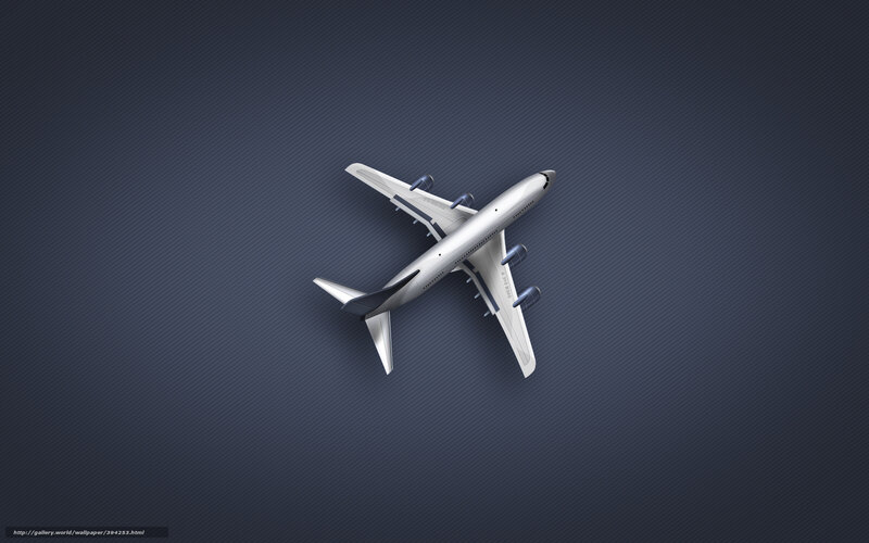 airplane on dark background
