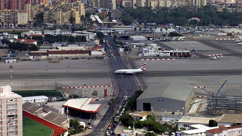 Airplane on Runway — Gray, Neutral