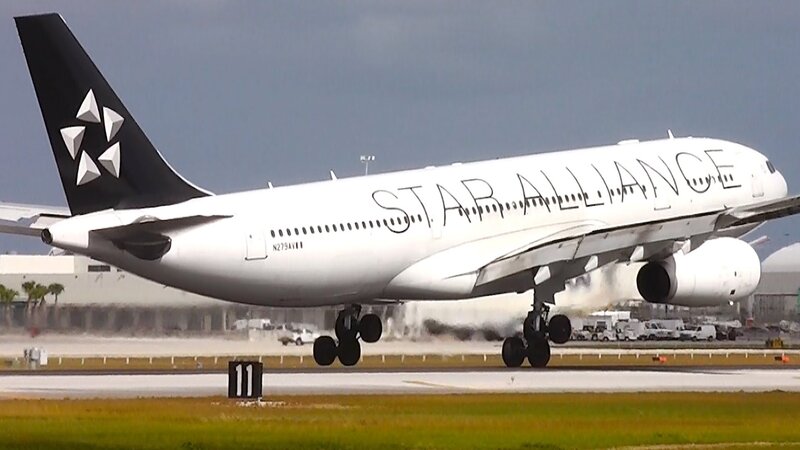 Airplane on Runway — White, Neutral