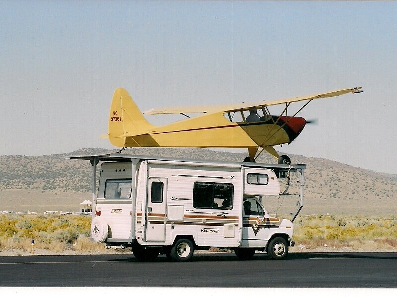 Airplane on RV Roof