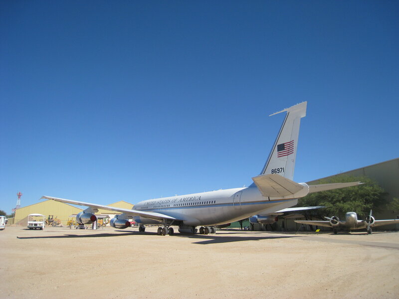 Airplane on Tarmac — Blue, Clear