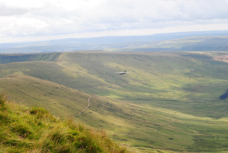 Airplane over Hills