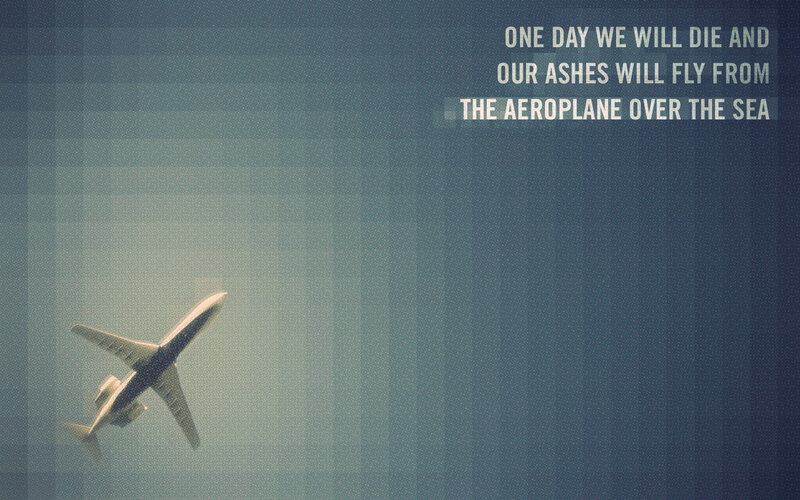 airplane over the sea