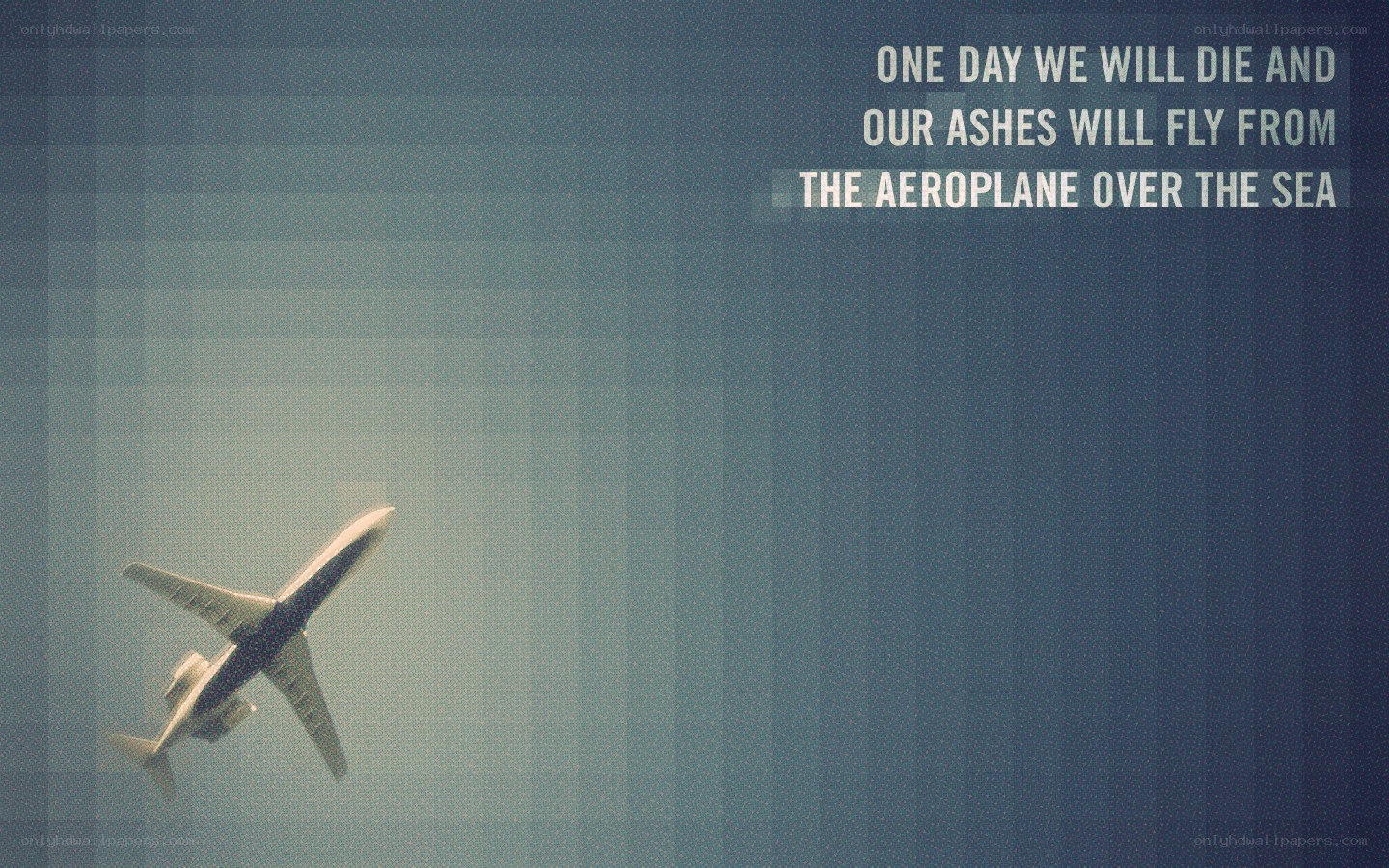 airplane over the sea