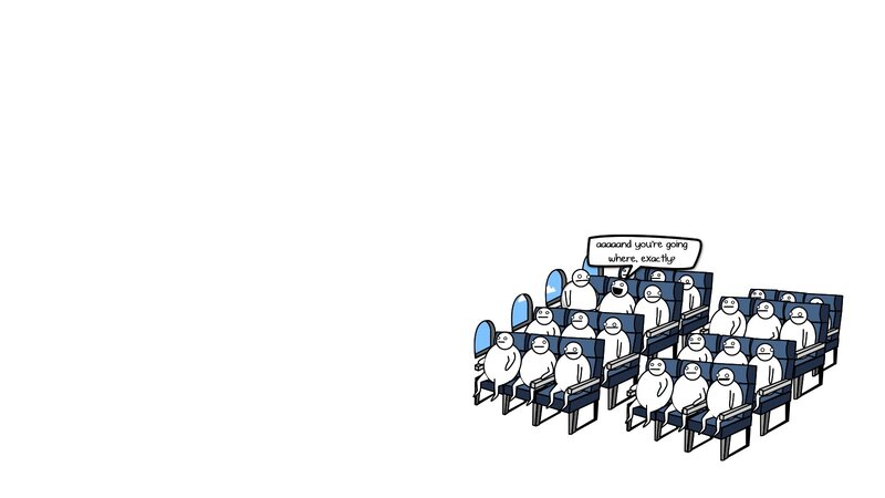 airplane passengers comic