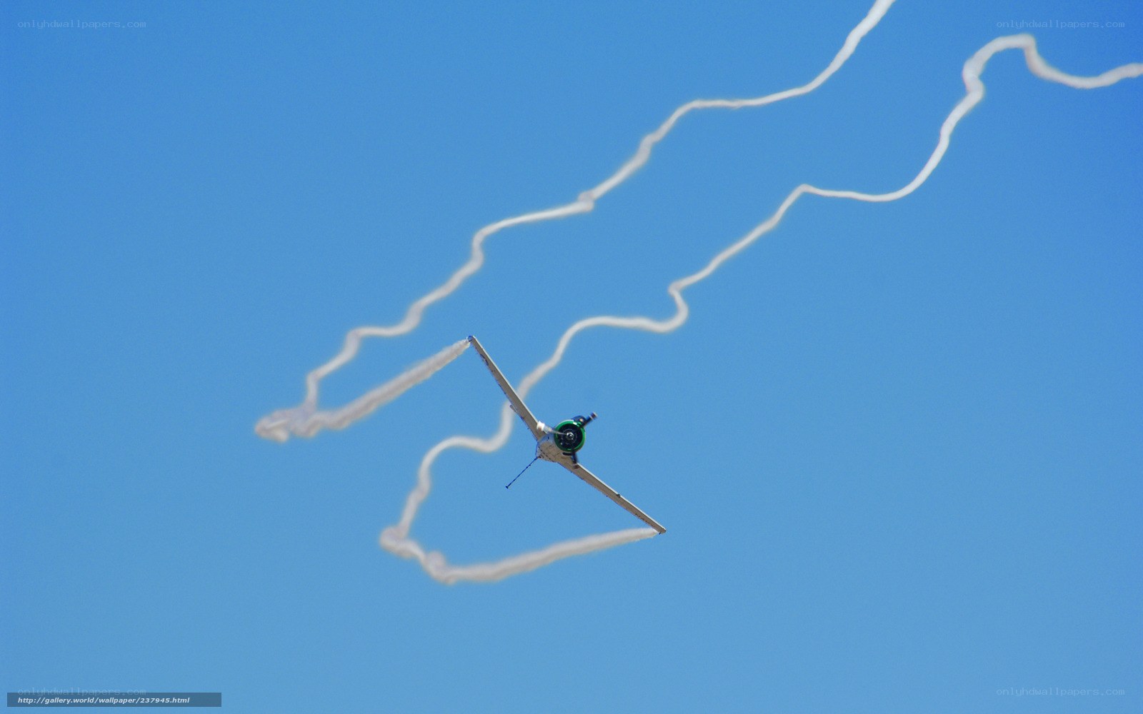 airplane performing aerobatic stunt