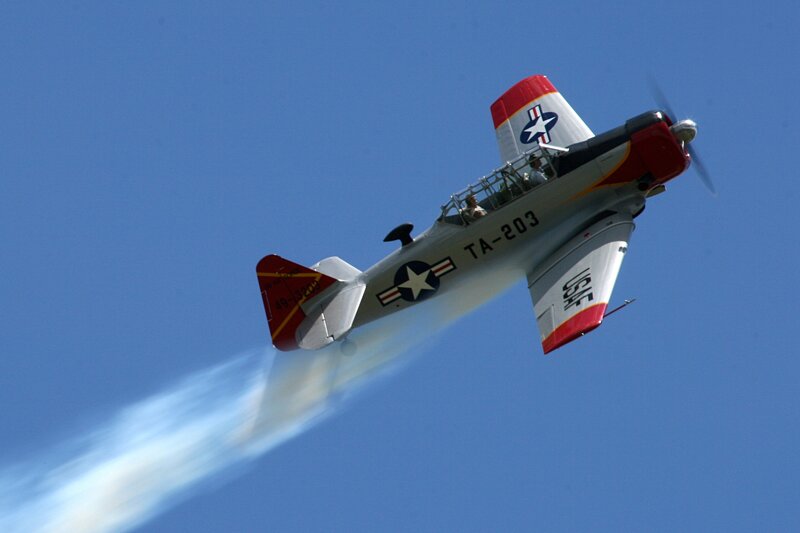 Airplane Performing Aerobatic
