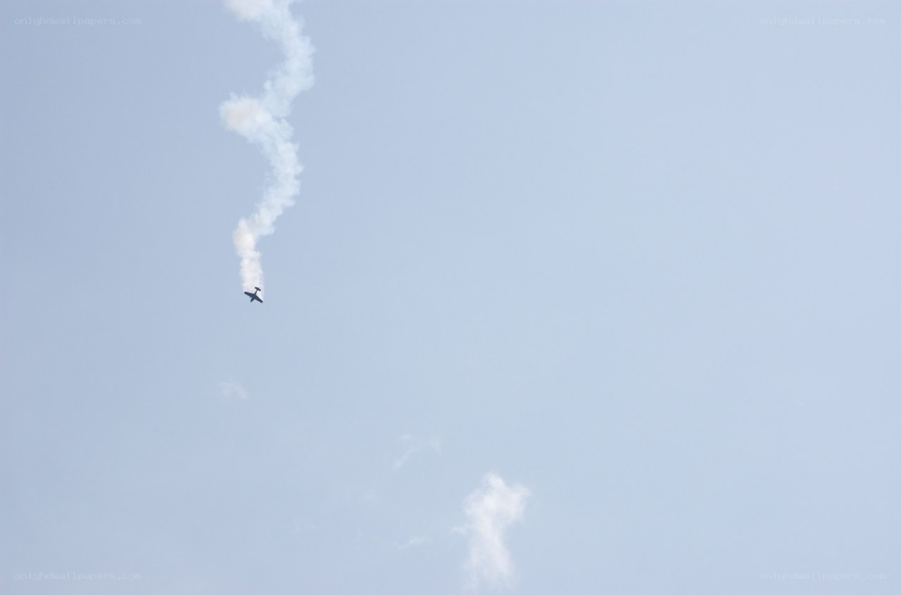 airplane performing aerobatics