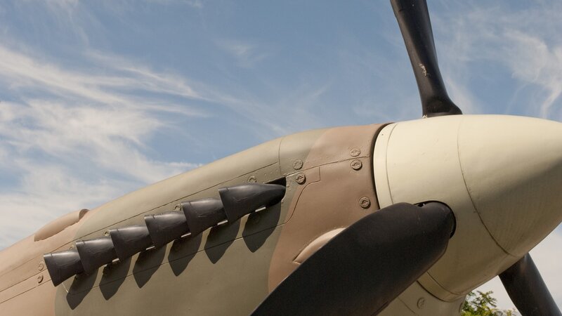 Airplane Propeller — Blue, Clear