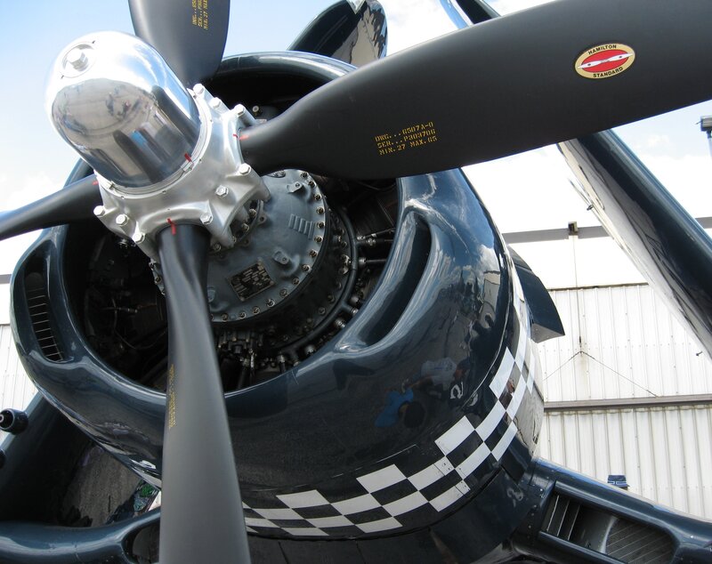 airplane propeller close-up