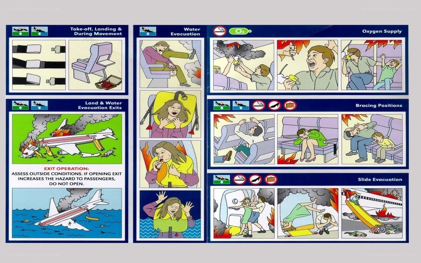airplane safety instructions