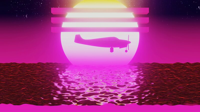 Airplane Silhouette — Pink