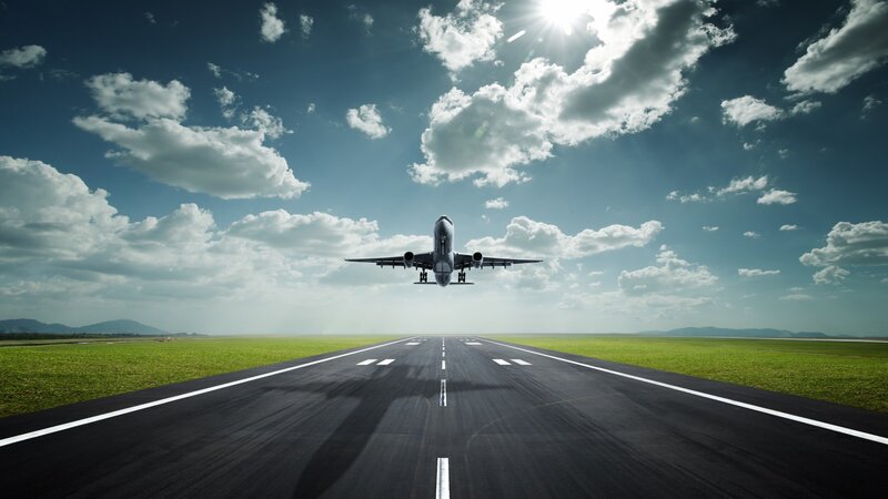 Airplane Taking Off — Dramatic