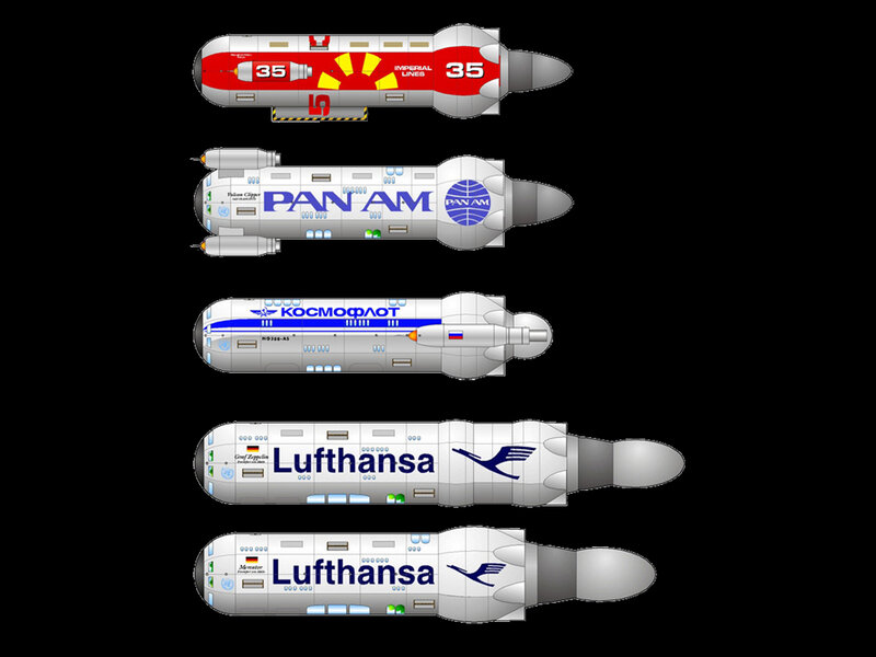 Airplane-themed rocket designs