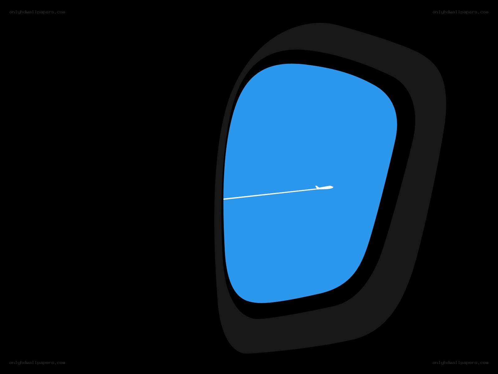 airplane window view