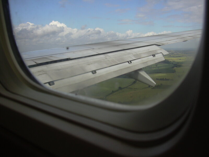 airplane window view