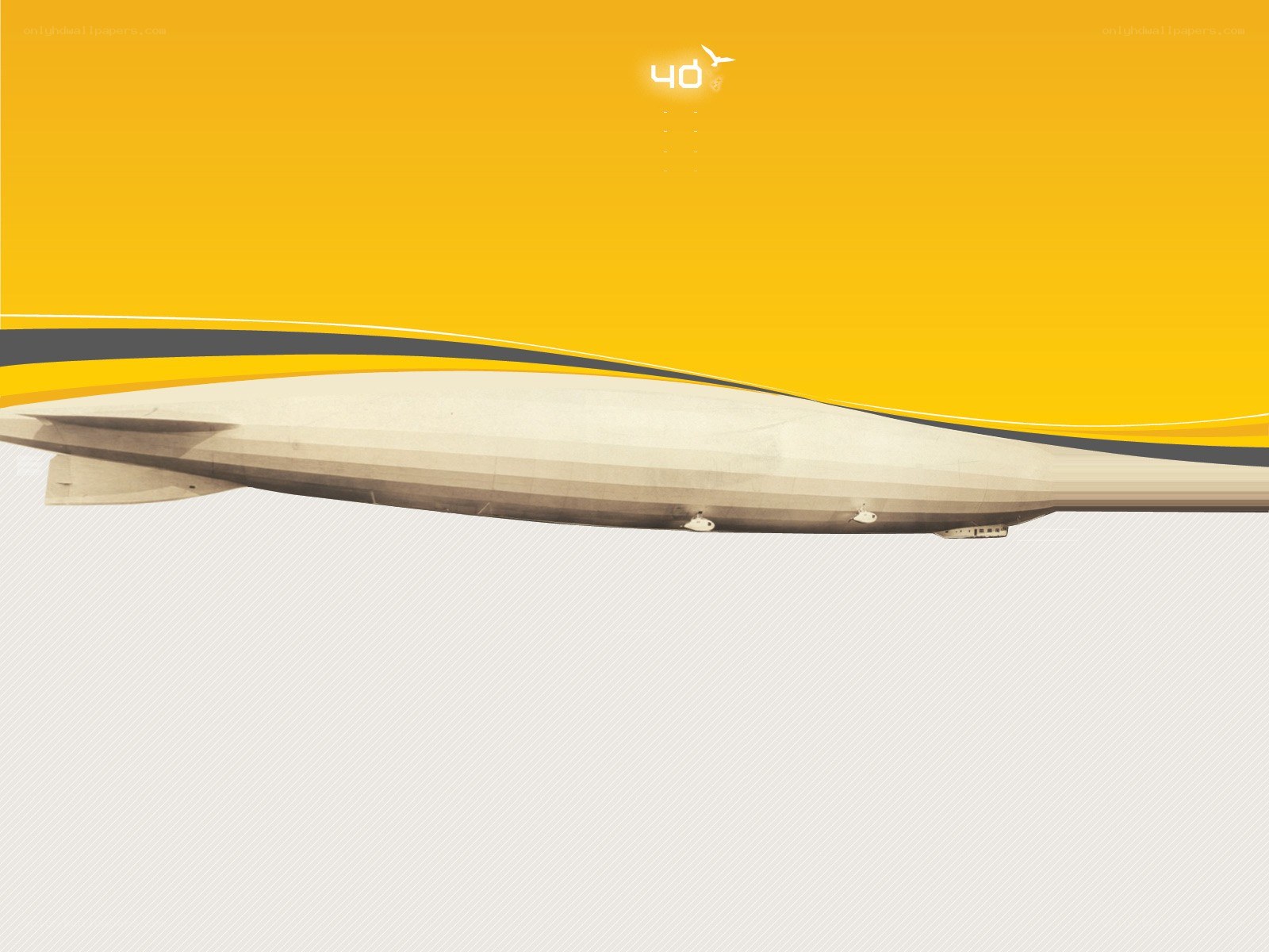 Airplane wing against yellow sky
